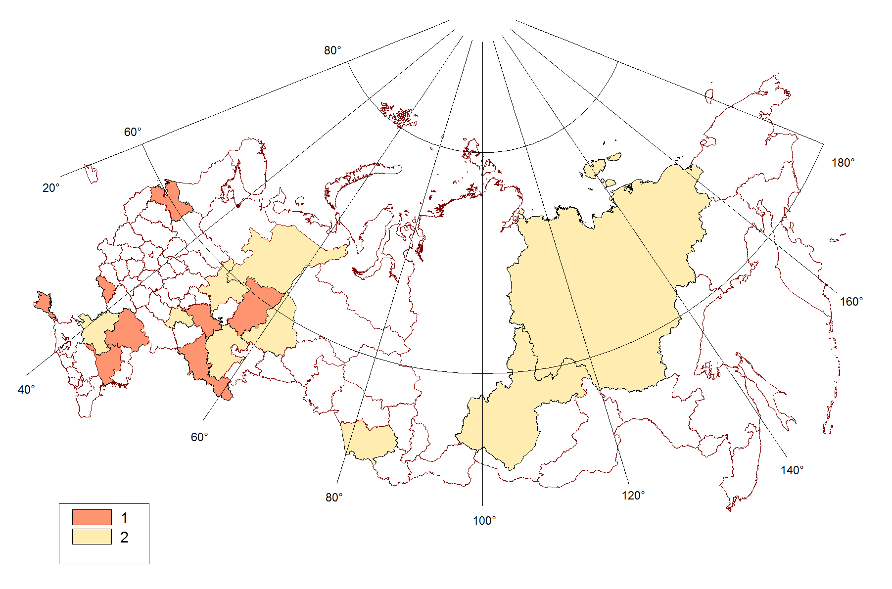 Карта россии красная книга