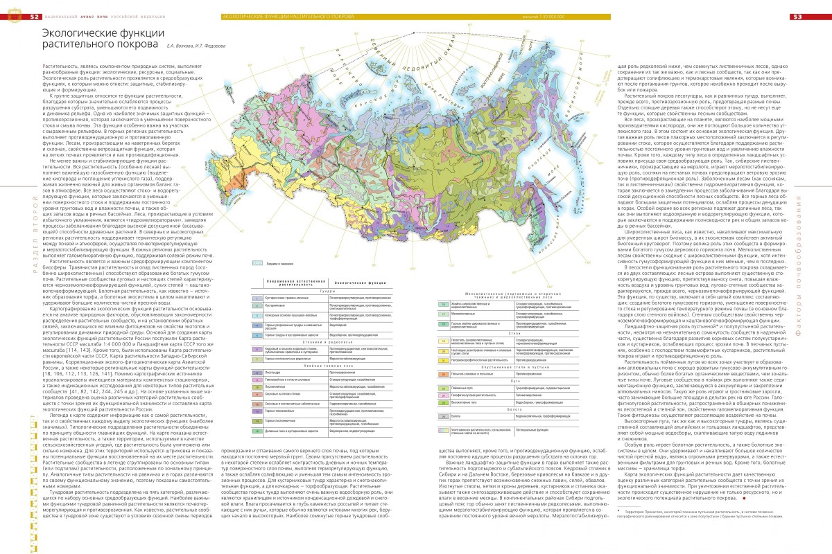 Карта растительности рф