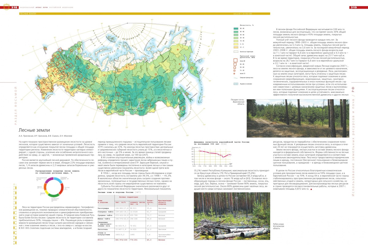 Земли лесного фонда карта
