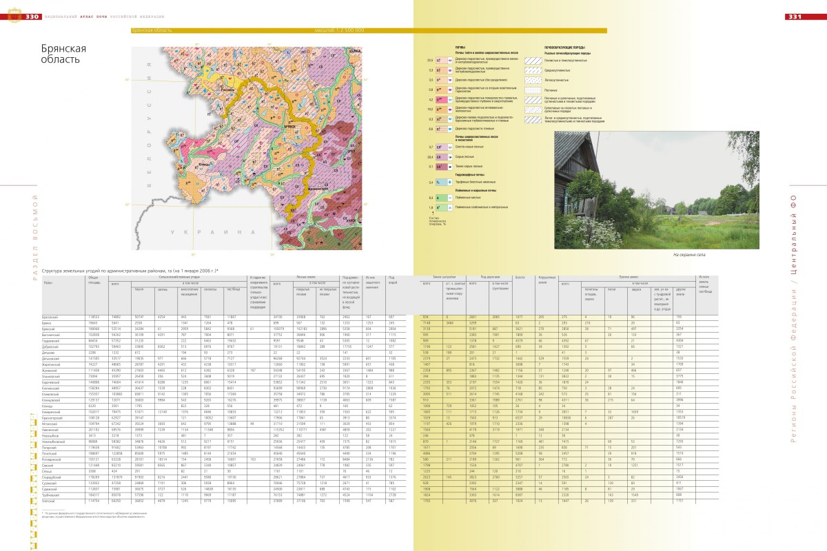 Карта почвы брянской области