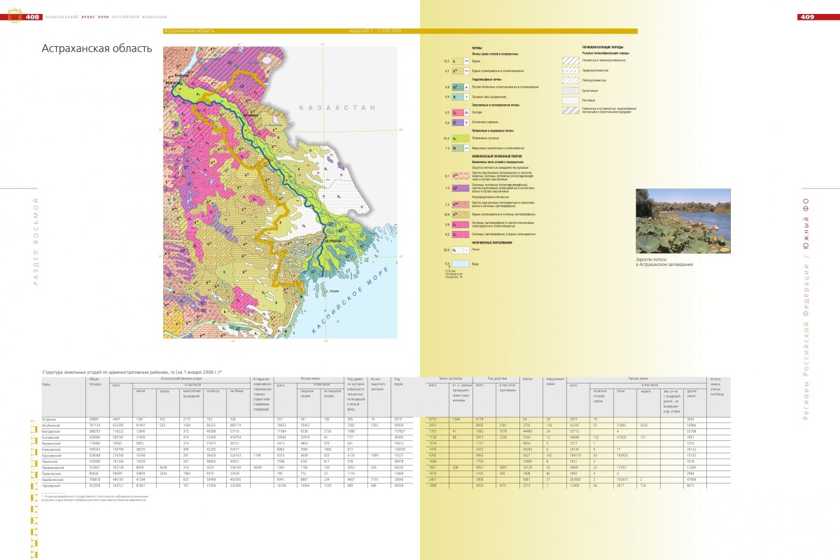 Карта почвы астраханской области
