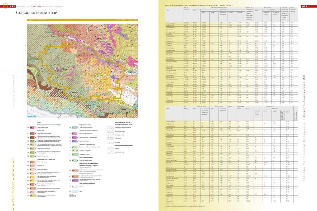 Почвенная карта ставрополя