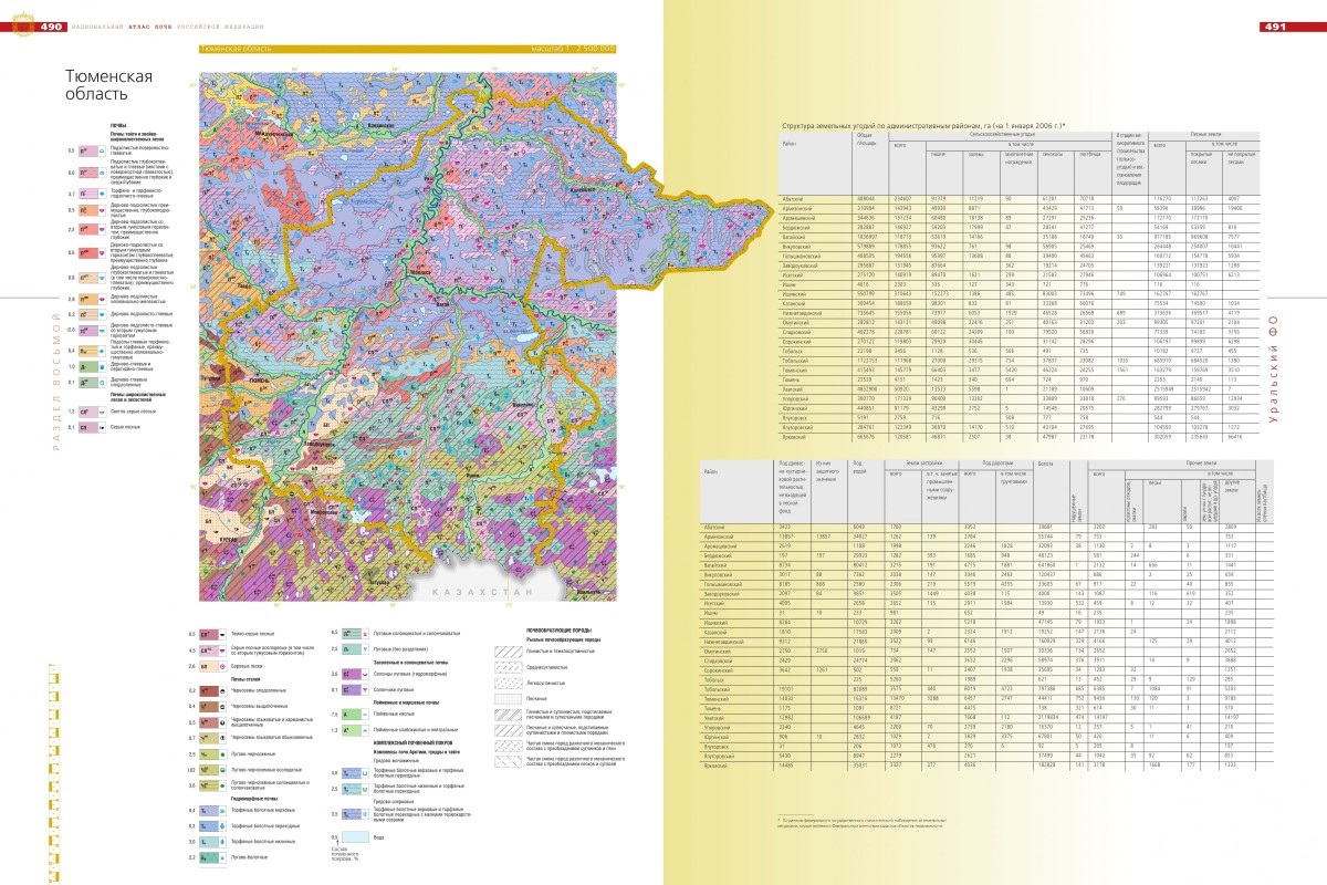 Почвенная карта тюменской области