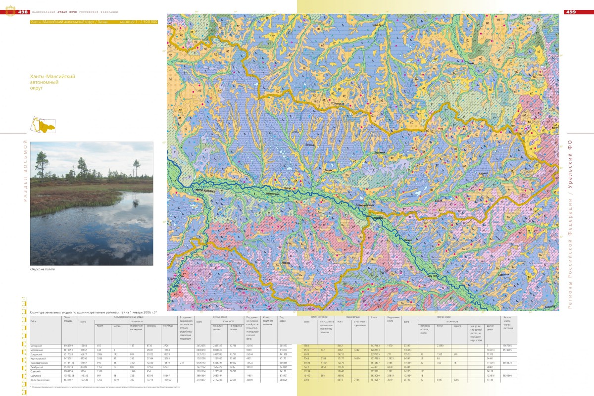 Почвенная карта ямало ненецкого автономного округа